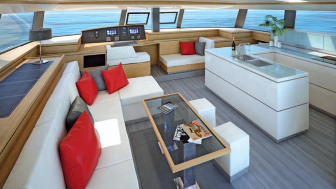 Fountaine Pajot’s  Victoria 67 interior ©  SW